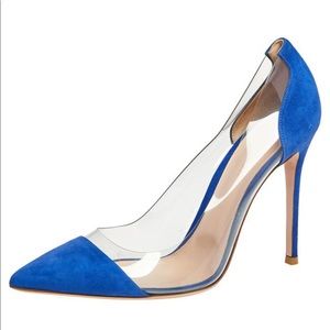 Gianvito Rossi Plexi Blue Pumps/Stilettos